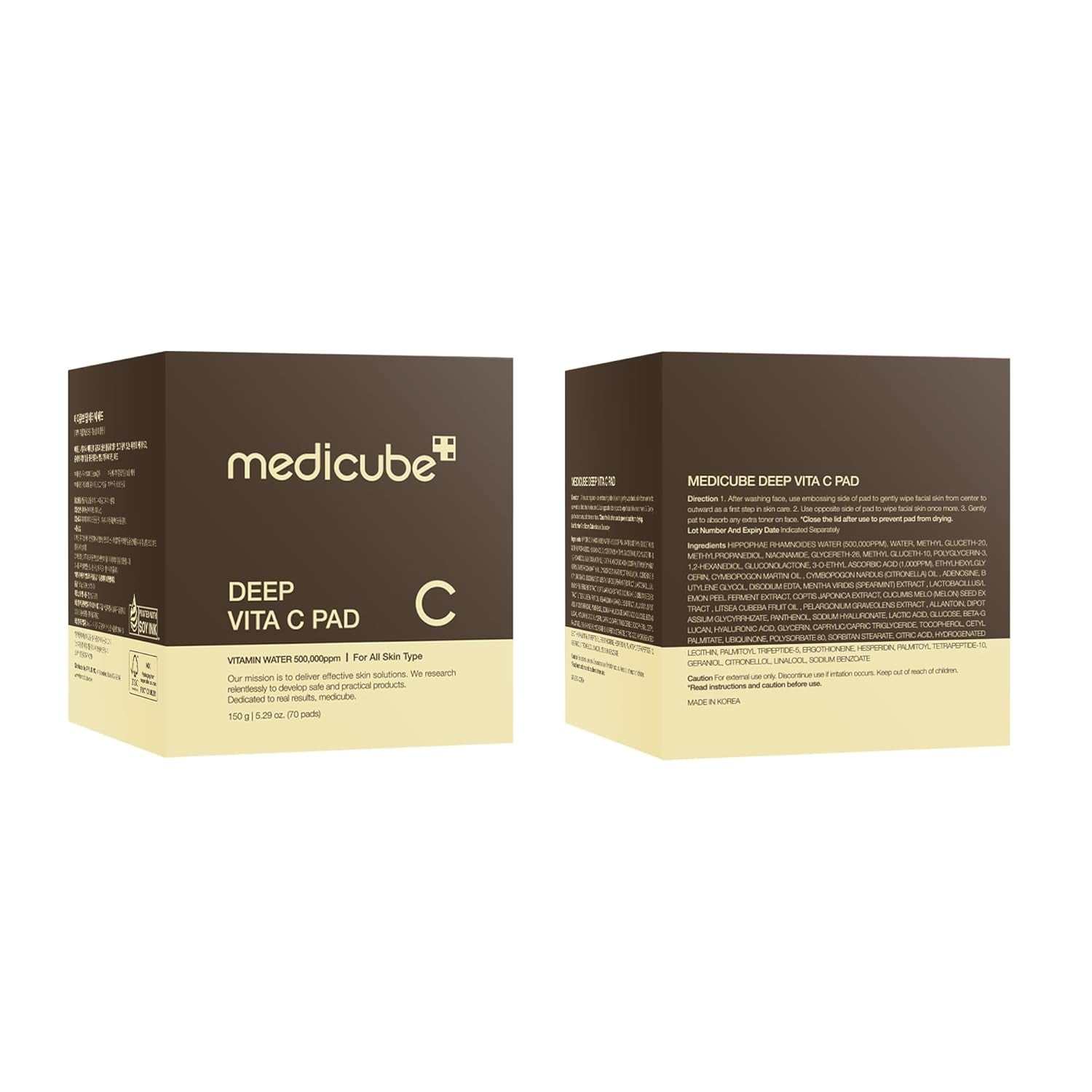 Deep Vita C Facial Toner Pad